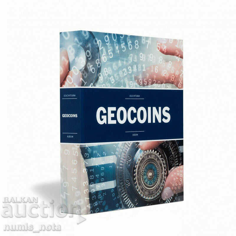 GEOCOINS coin album with 5 sheets for large coins up to 55 mm