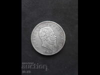 Silver coin Italy 5 lira