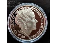 Silver 25 ECU Duchess Charlotte 1996 Luxembourg