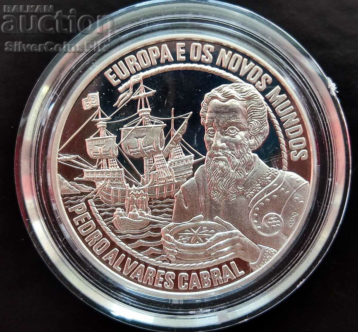 Silver 25 ECU Pedro Cabral 1996 Portugal