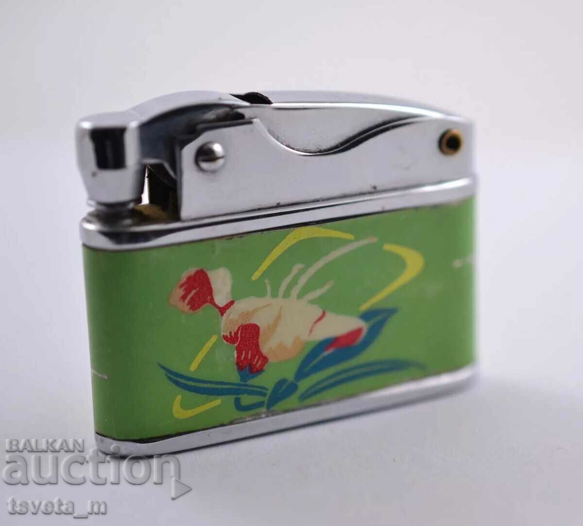 Petrol lighter SUNFLOWER, made in China, 70s XX century