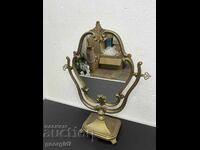 Old bronze table mirror / dressing table. #5789