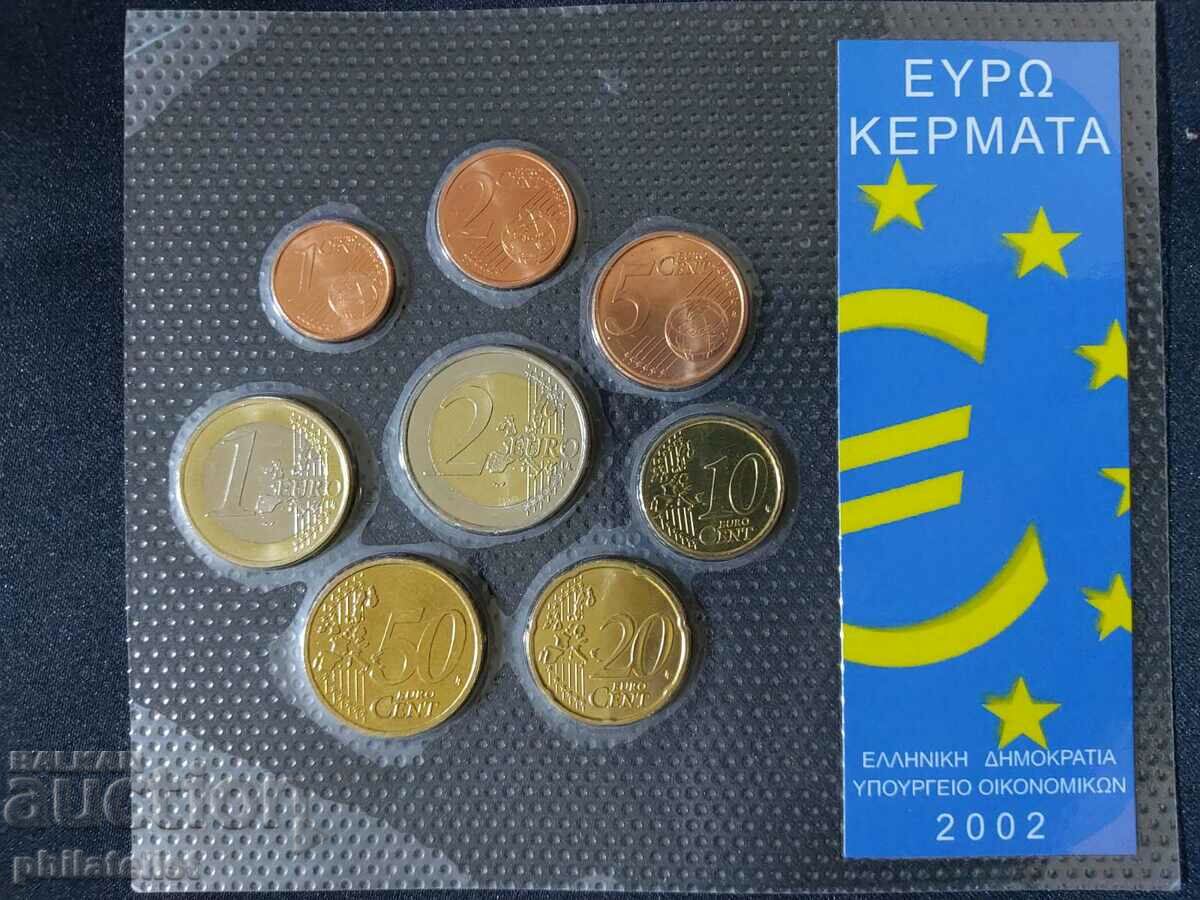 Greece 2002 - Complete bank euro set from 1 cent to 2 euros with price 45.00 BGN | € 23.01 Greece 2002 - Complete bank euro set from 1 cent to 2 euros with price 45.00 BGN | € 23.01