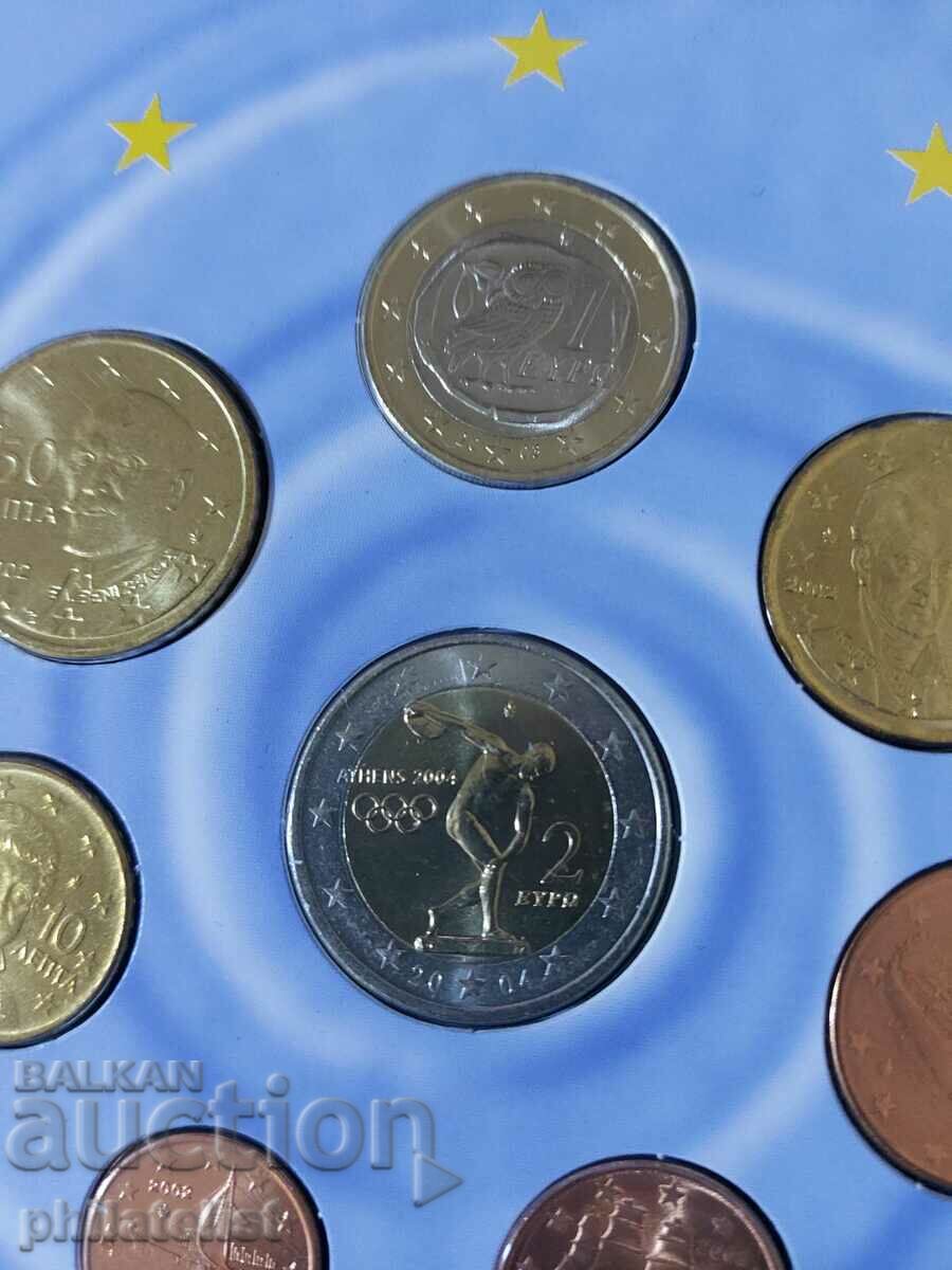 Auction Greece 2002-2004 - Bank Euro Set - Complete Series BU #2 Auction Greece 2002-2004 - Bank Euro Set - Complete Series BU #2