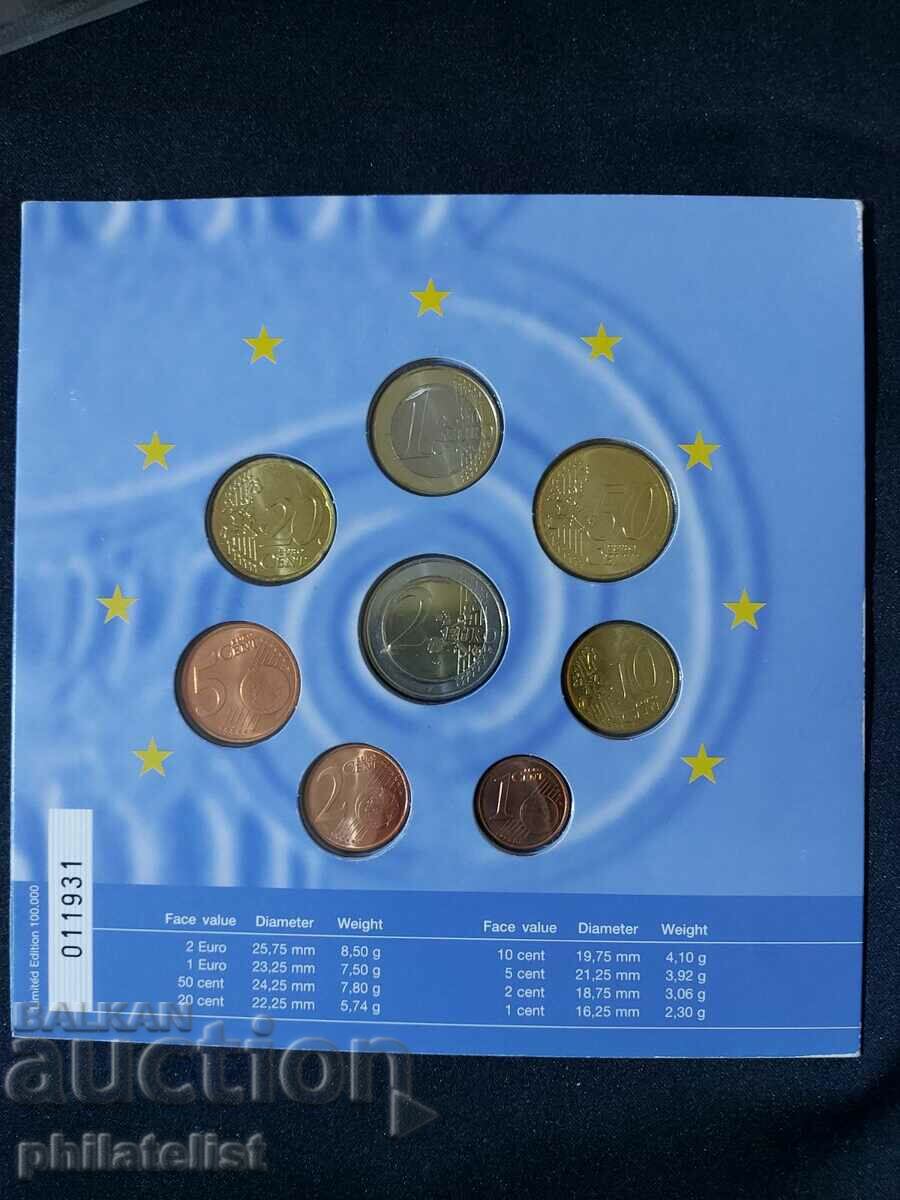 Delivery of Greece 2002-2004 - Bank Euro Set - Complete Series BU #2 Delivery of Greece 2002-2004 - Bank Euro Set - Complete Series BU #2