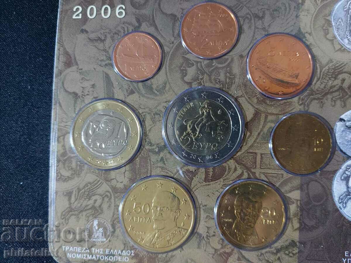 Auction Greece 2006 - Complete bank euro set from 1 cent to 2 euros Auction Greece 2006 - Complete bank euro set from 1 cent to 2 euros
