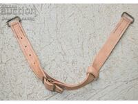 Spare leather straps for military helmet