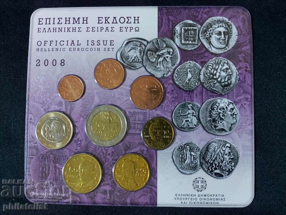Greece 2008 - Complete bank euro set from 1 cent to 2 euros with price 60.00 BGN | € 30.68 Greece 2008 - Complete bank euro set from 1 cent to 2 euros with price 60.00 BGN | € 30.68