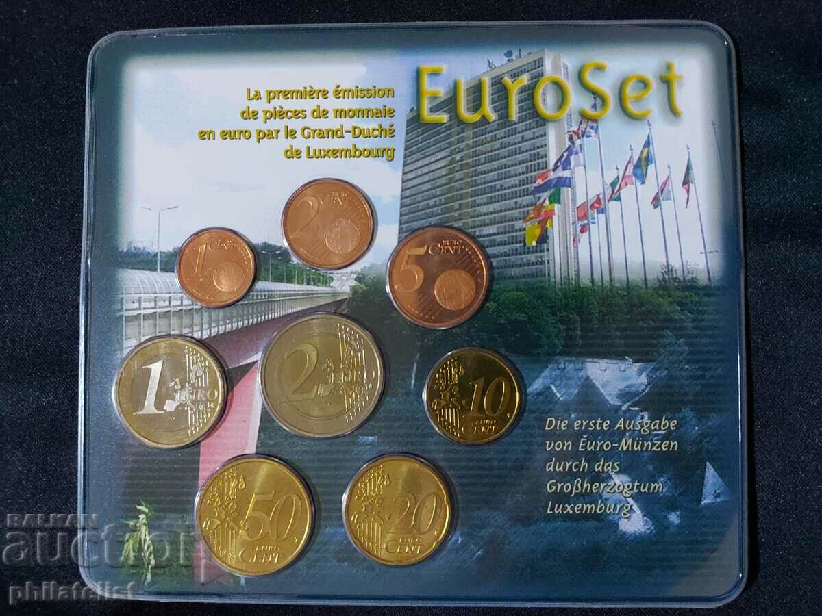 Λουξεμβούργο 2002 - τραπεζικό ευρώ σετ από 1 σεντ σε 2 ευρώ - BU με τιμή 60.00 BGN | € 30.68 Λουξεμβούργο 2002 - τραπεζικό ευρώ σετ από 1 σεντ σε 2 ευρώ - BU με τιμή 60.00 BGN | € 30.68