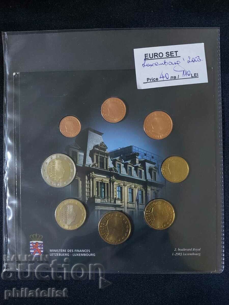 Luxemburg 2003 - banca euro stabilită de la 1 cent la 2 euro BU