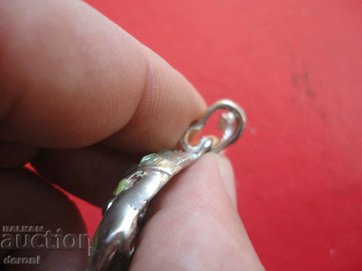 Great elephant locket with stones and enamel - 5 Great elephant locket with stones and enamel - 5