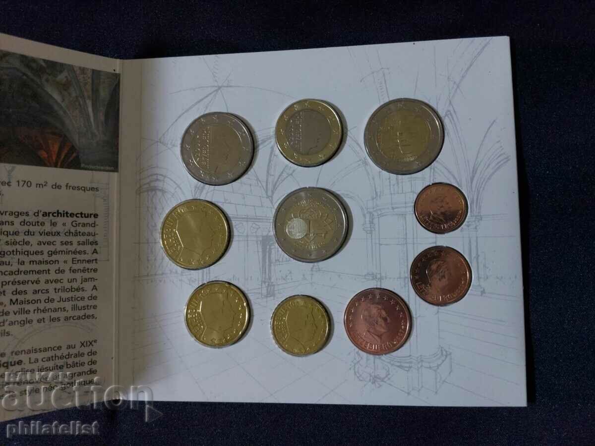 Auction Luxembourg 2007 - bank euro set + 2 two-euro coins BU Auction Luxembourg 2007 - bank euro set + 2 two-euro coins BU