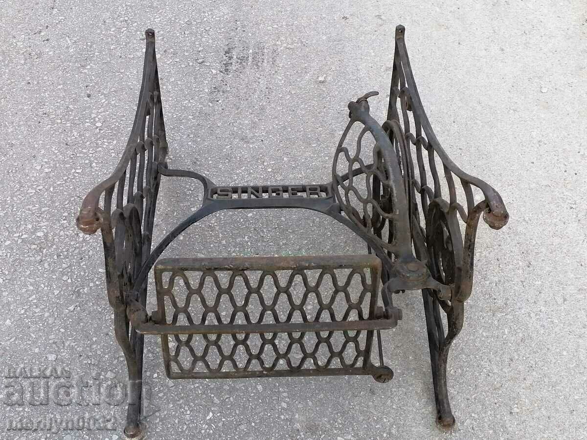Picioare în formă de suport din fontă Mașină de cusut Singer 70/55/47 cm - 5