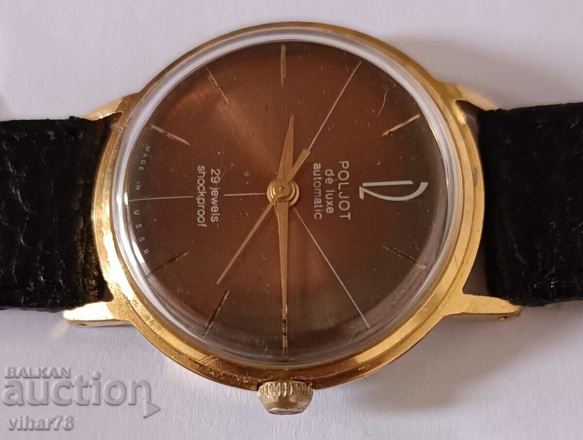 Auction RARE FLIGHT-POLJOT DE LUXE-AUTOMATIC WATCH Auction RARE FLIGHT-POLJOT DE LUXE-AUTOMATIC WATCH