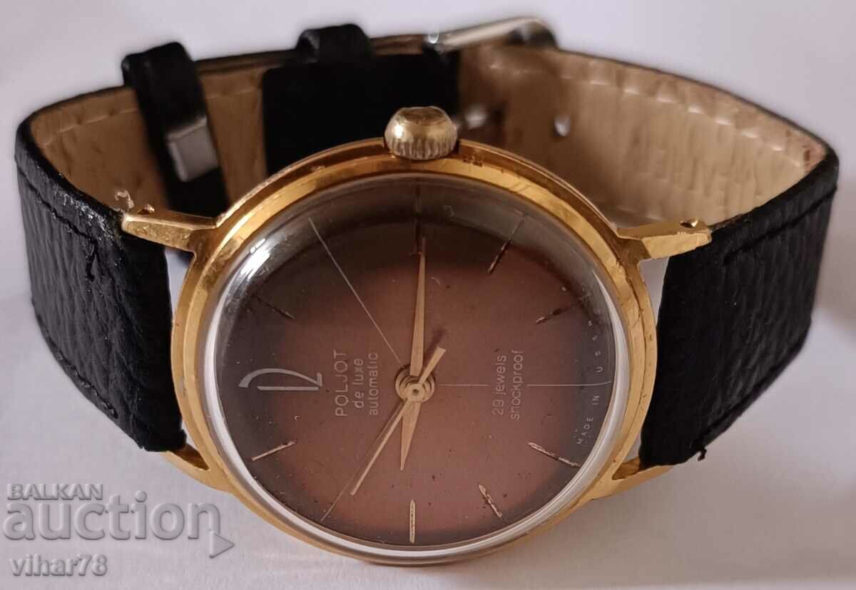 RARE FLIGHT-POLJOT DE LUXE-AUTOMATIC WATCH - 5 RARE FLIGHT-POLJOT DE LUXE-AUTOMATIC WATCH - 5