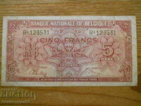 5 franci 1943 - Belgia (VF)