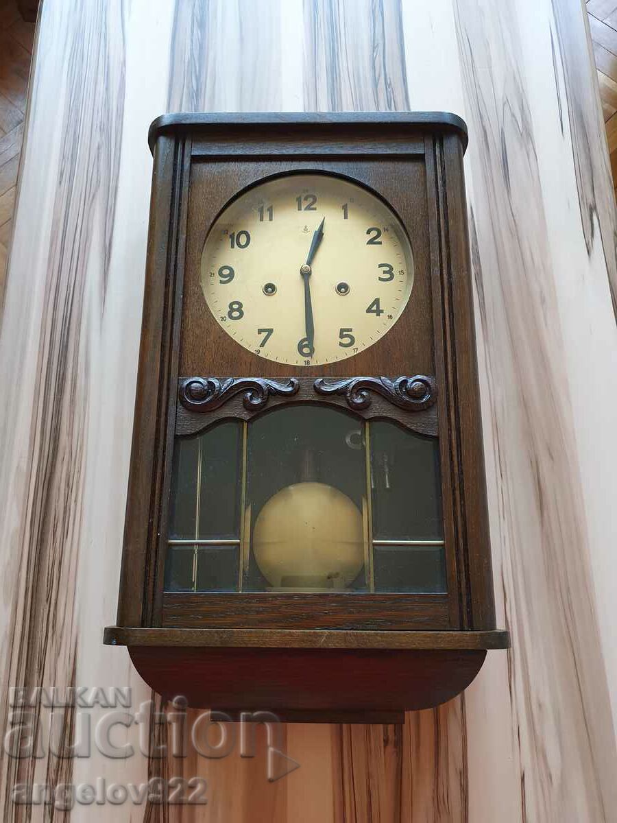 Gustav Becker German Wall Clock WORKING