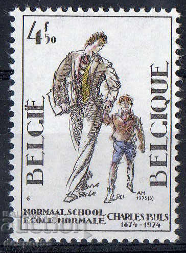 1975. Belgium. 100 years of the Charles Bulls School.