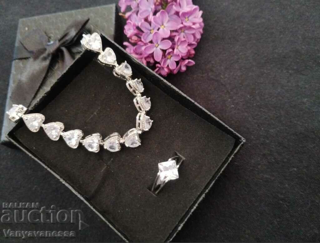 Bracelet and ring set steel sizes: 17,18,19,20 with price 19.90 BGN | € 10.17