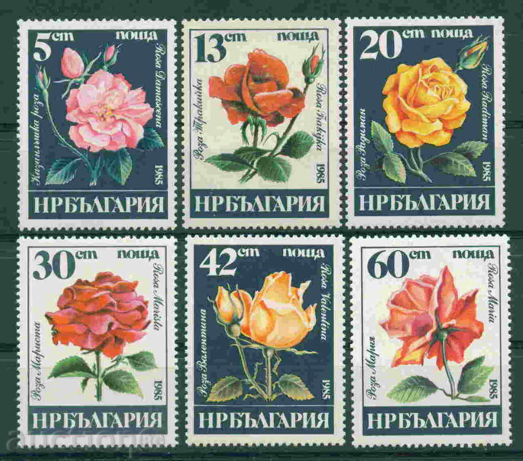 3414 Bulgaria 1985 Bulgarian roses. **