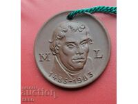 Germany-GDR-Porcelain Medal 1983-Martin Luther