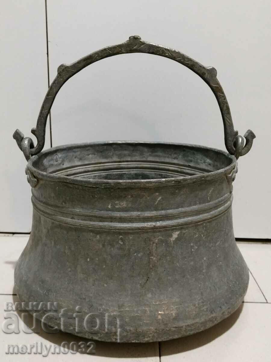 Калайдисан котел, бакър, водник, медник меден съд