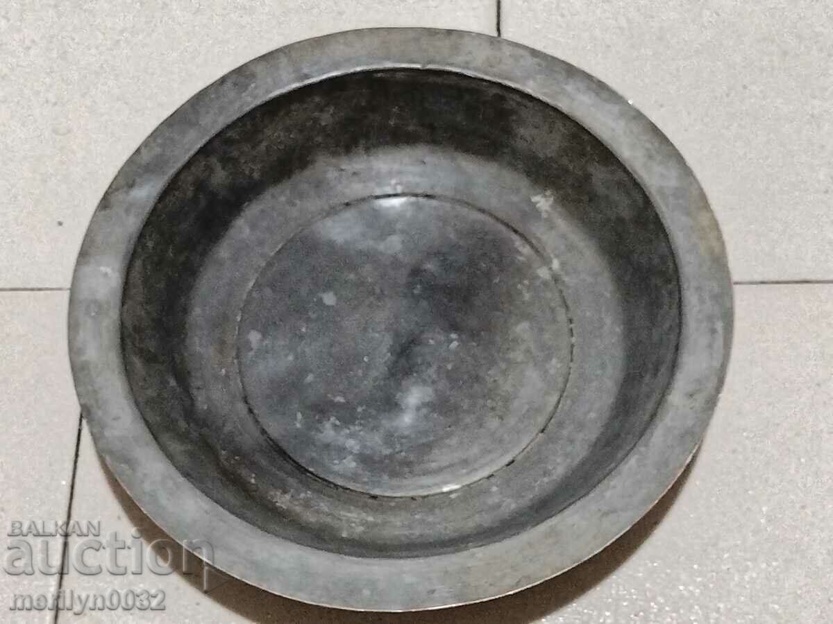 Παλιό χάλκινο πιατάκι, χαλκός, κατσαρόλα, πιάτο, μπολ με τιμή 43.00 BGN | € 21.99
