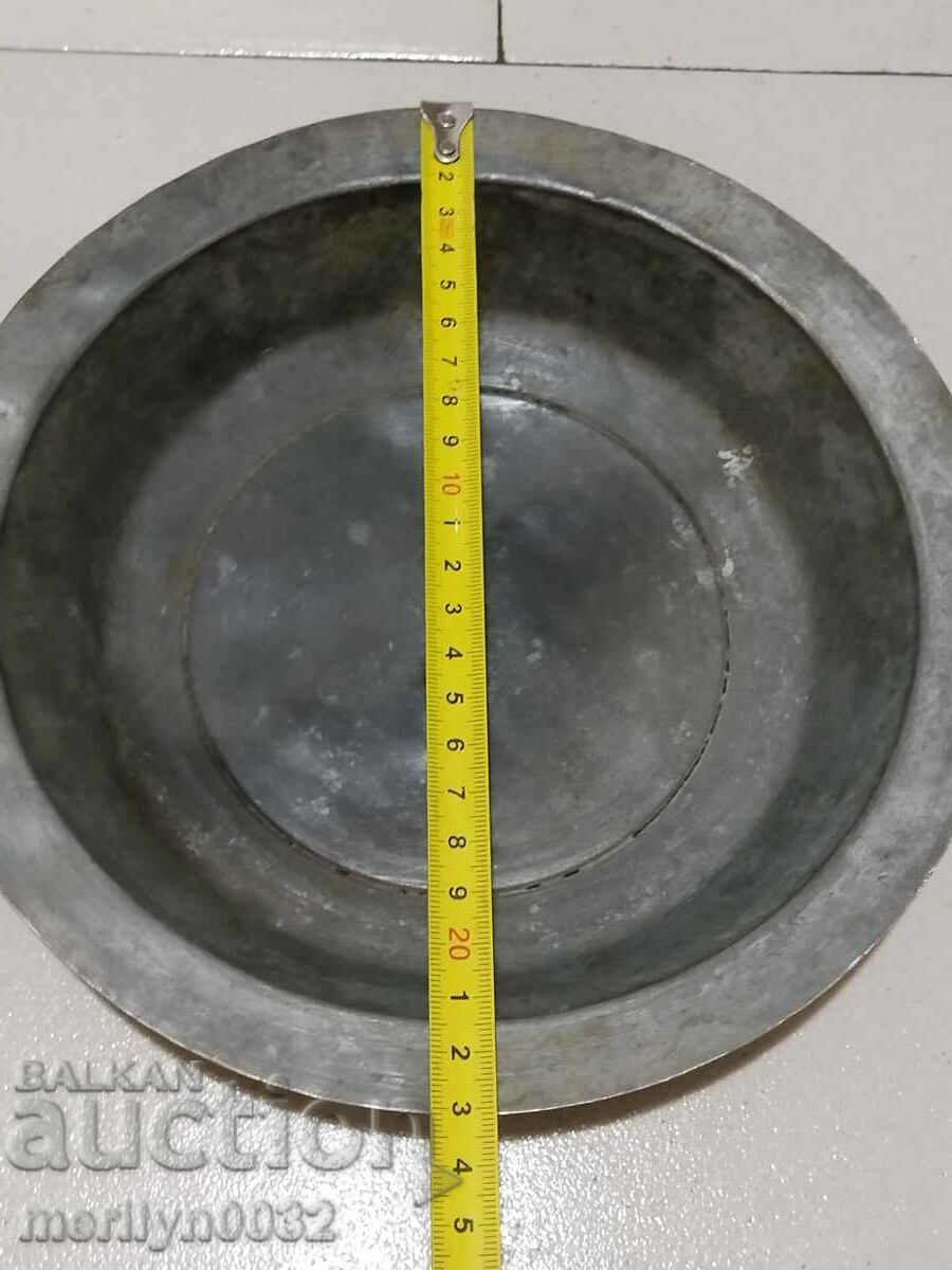 Παλιό χάλκινο πιατάκι, χαλκός, κατσαρόλα, πιάτο, μπολ - 5