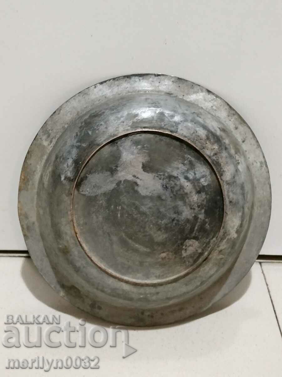 Παλιό χάλκινο πιατάκι, χαλκός, κατσαρόλα, πιάτο, μπολ - 6