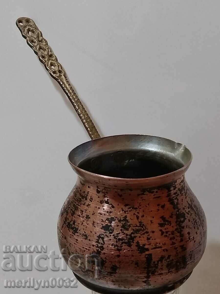 Auction Old tinned copper cezve, coffee pot, copper, copper vessel Auction Old tinned copper cezve, coffee pot, copper, copper vessel