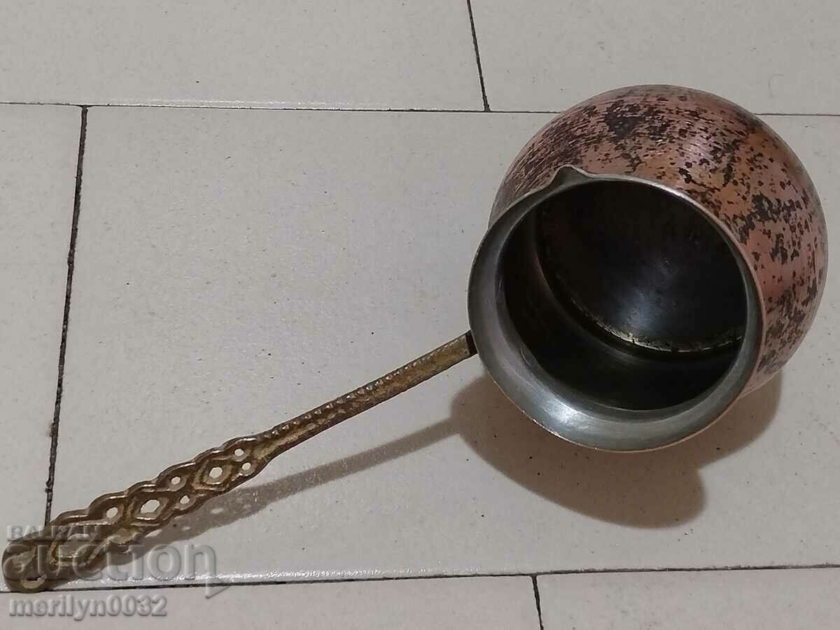 Delivery of Old tinned copper cezve, coffee pot, copper, copper vessel Delivery of Old tinned copper cezve, coffee pot, copper, copper vessel