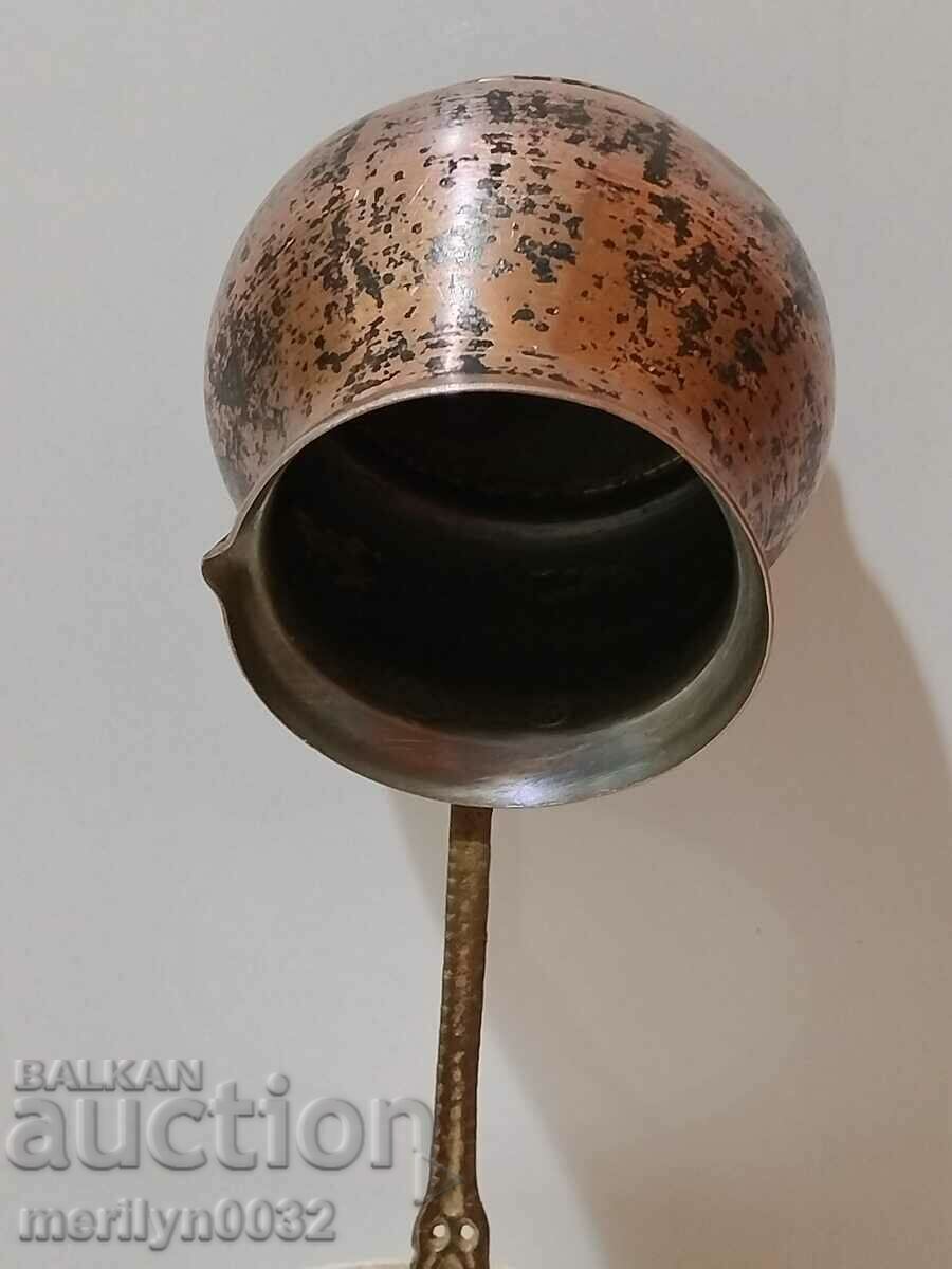 Old tinned copper cezve, coffee pot, copper, copper vessel - 6 Old tinned copper cezve, coffee pot, copper, copper vessel - 6