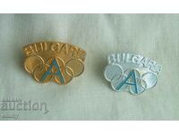 Badge Bulgaria - Olympic Committee, 2 pieces