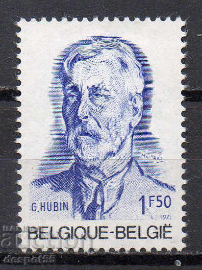 1971. Belgium. George Hubin - Belgian politician.