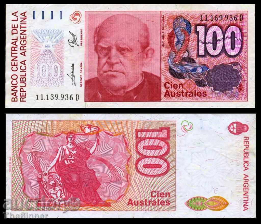 АРЖЕНТИНА 100 ARGENTINA 100 Australes, P327c, 1985 UNC