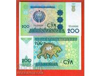 УЗБЕКИСТАН OZBEKISTAN 200 Сум issue 1997 UNC