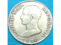 Joseph Napoleon 4 Reales 1810 Spain Silver