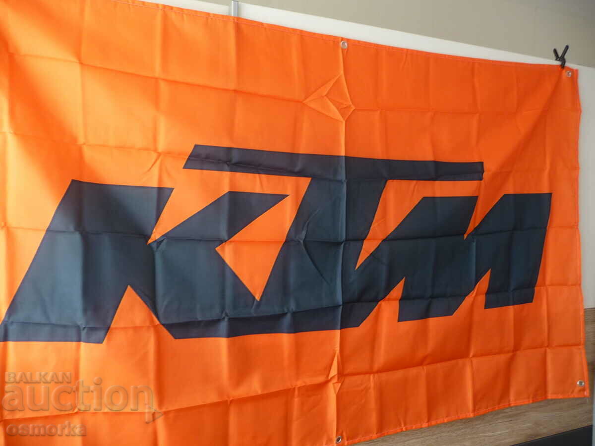 KTM flag flag KTM orange advertising cross bike bikes moto with price 25.00 BGN | € 12.78 KTM flag flag KTM orange advertising cross bike bikes moto with price 25.00 BGN | € 12.78