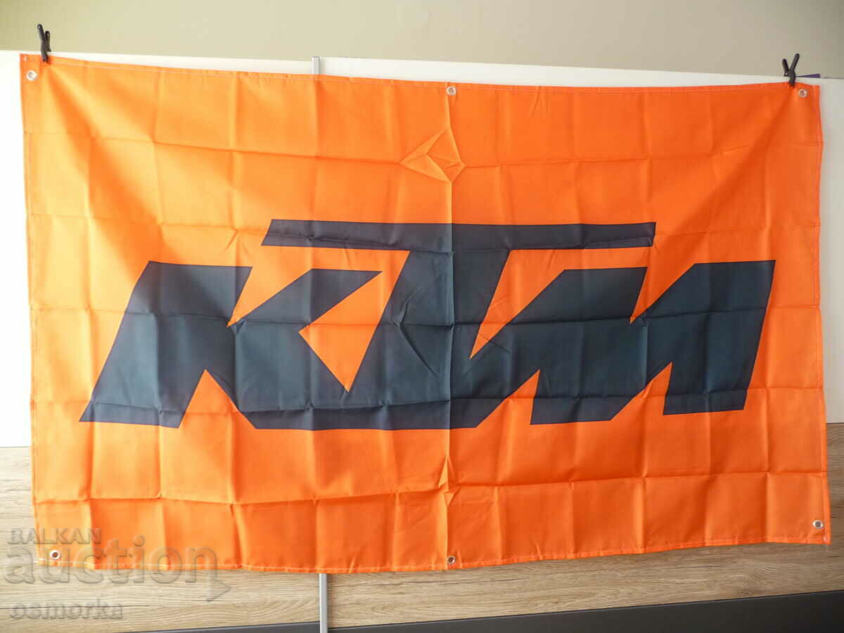 KTM steag steag KTM portocaliu publicitate cross bike motociclete moto