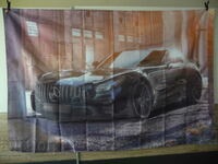 Mercedes Benz flag flag Mercedes Benz advertising car sport S