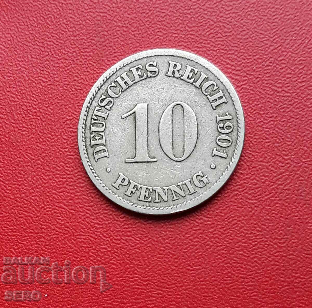 Γερμανία-10 pfennig 1901 A-Berlin