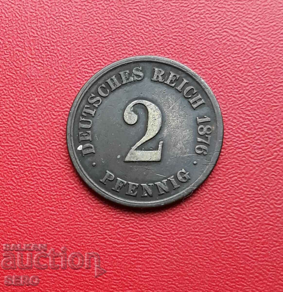 Germany-2 pfennig 1876 A-Berlin