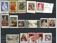 16 Stamps Christmas MIX 1968 - 2004 from USA