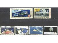 6 Kosmos MIX 1962 - 1999 stamped stamps from USA