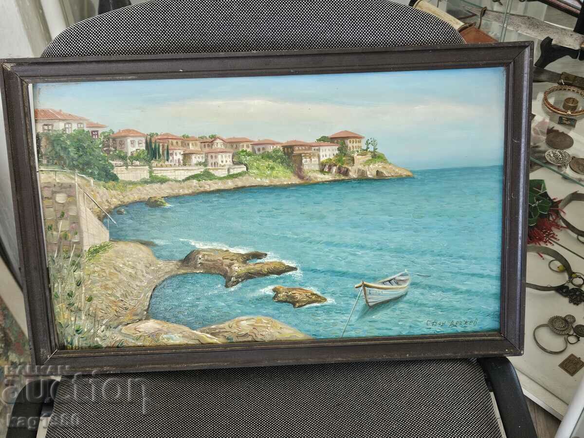 tablou vechi desen tablou artă Sozopol