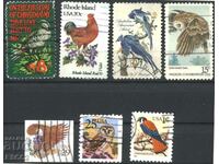 7 Stamps Fauna Bird 1963 - 1999 από Η.Π.Α