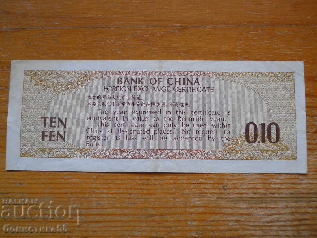 10 Fan 1979 - China ( VF ) with price 3.00 BGN | € 1.53 10 Fan 1979 - China ( VF ) with price 3.00 BGN | € 1.53