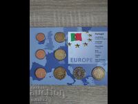 Set of euro coins, Portugal