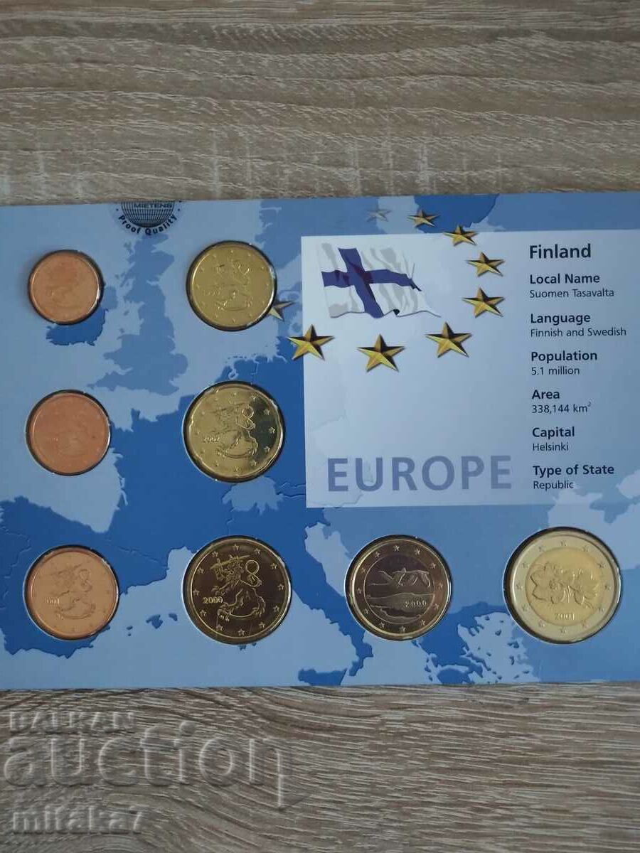 Set of euro coins, Finland