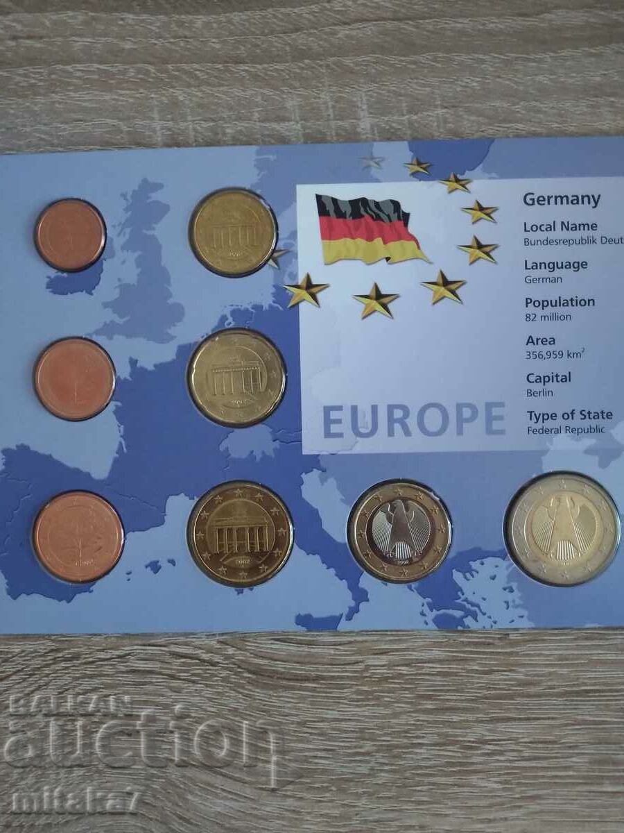 Set of euro coins, Germany